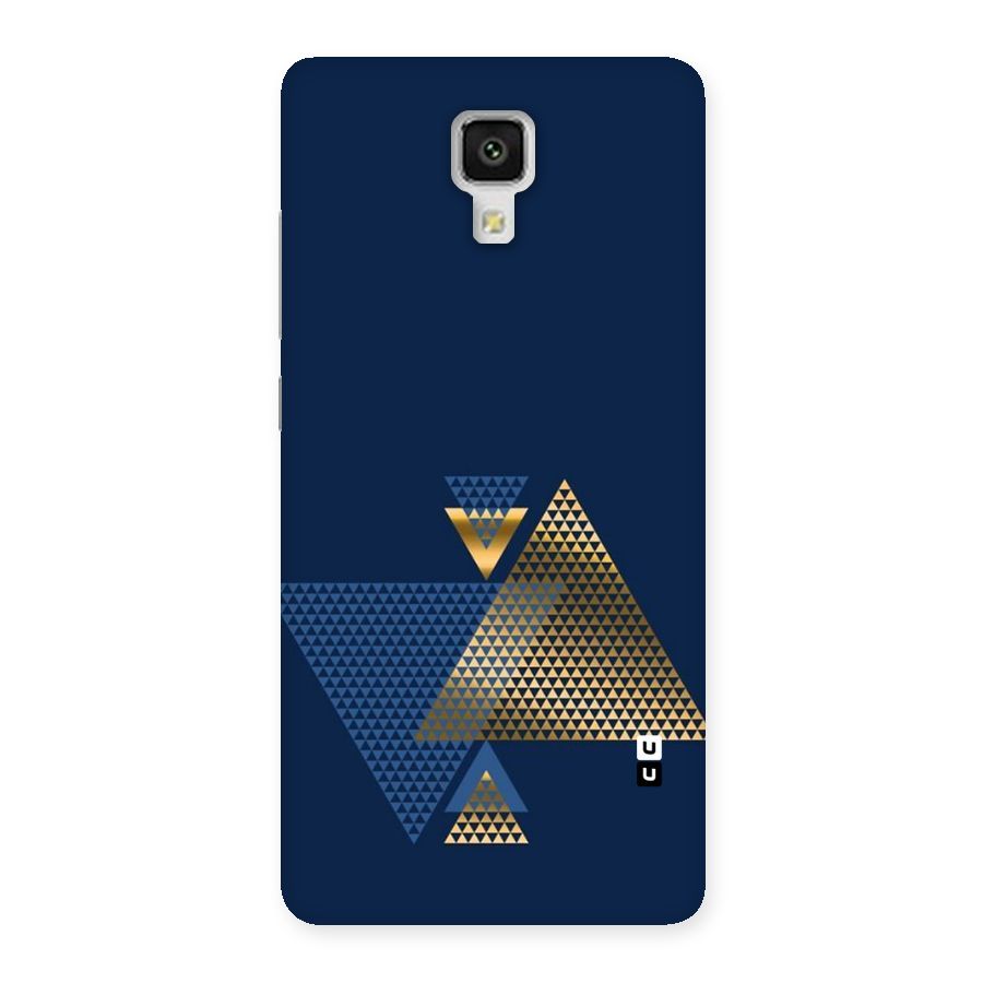 Blue Gold Triangles Back Case for Xiaomi Mi 4