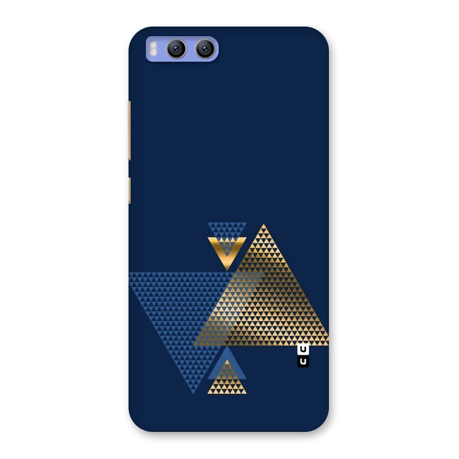 Blue Gold Triangles Back Case for Xiaomi Mi 6