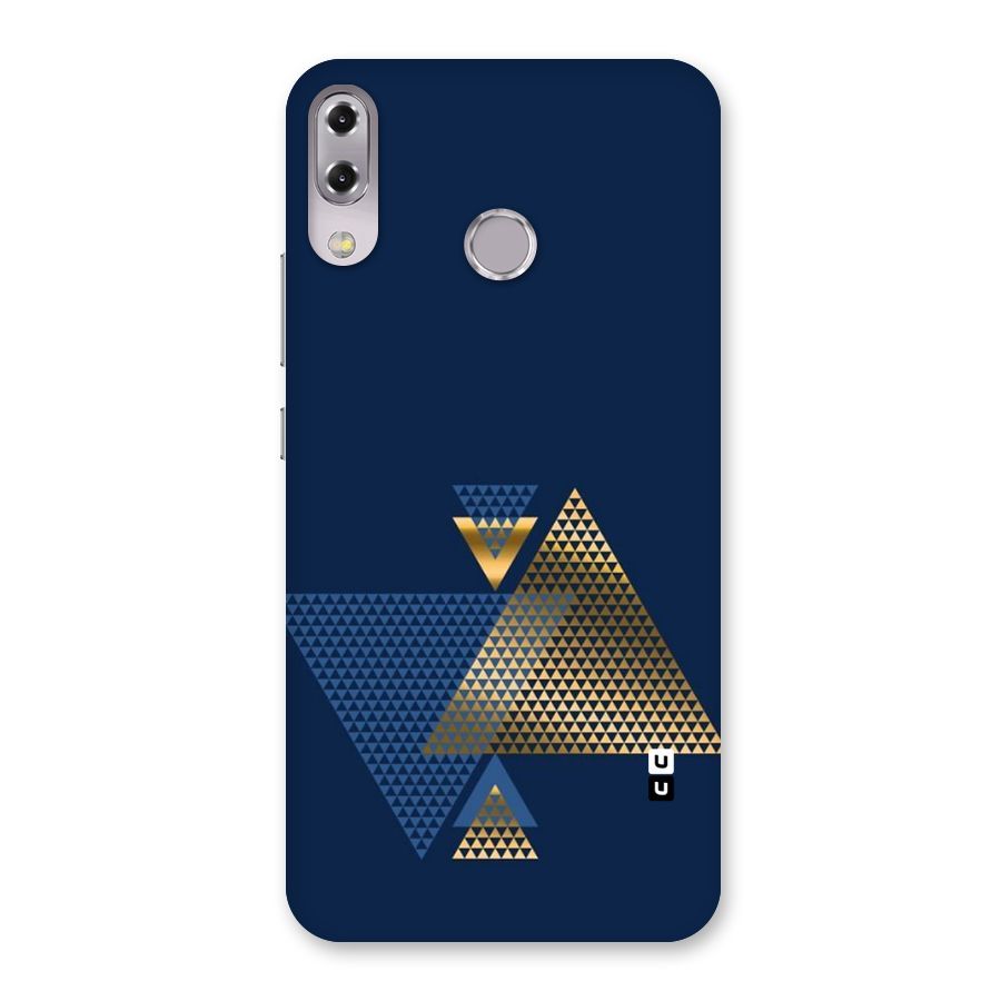 Blue Gold Triangles Back Case for Zenfone 5Z