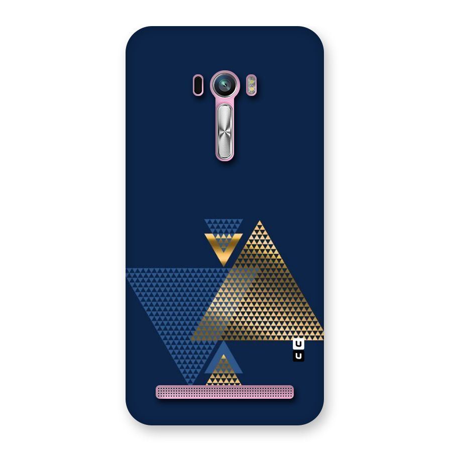 Blue Gold Triangles Back Case for Zenfone Selfie