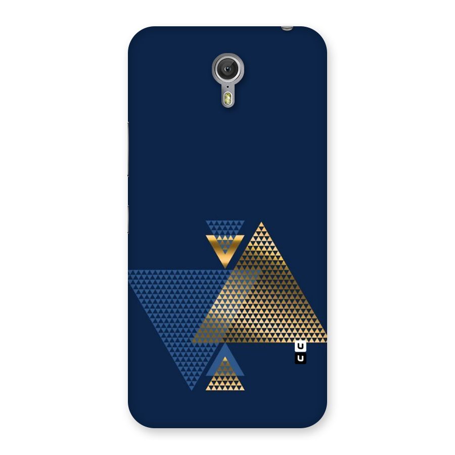 Blue Gold Triangles Back Case for Zuk Z1