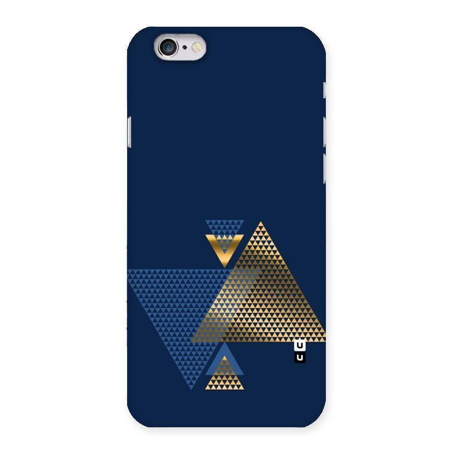 Blue Gold Triangles Back Case for iPhone 6 6S