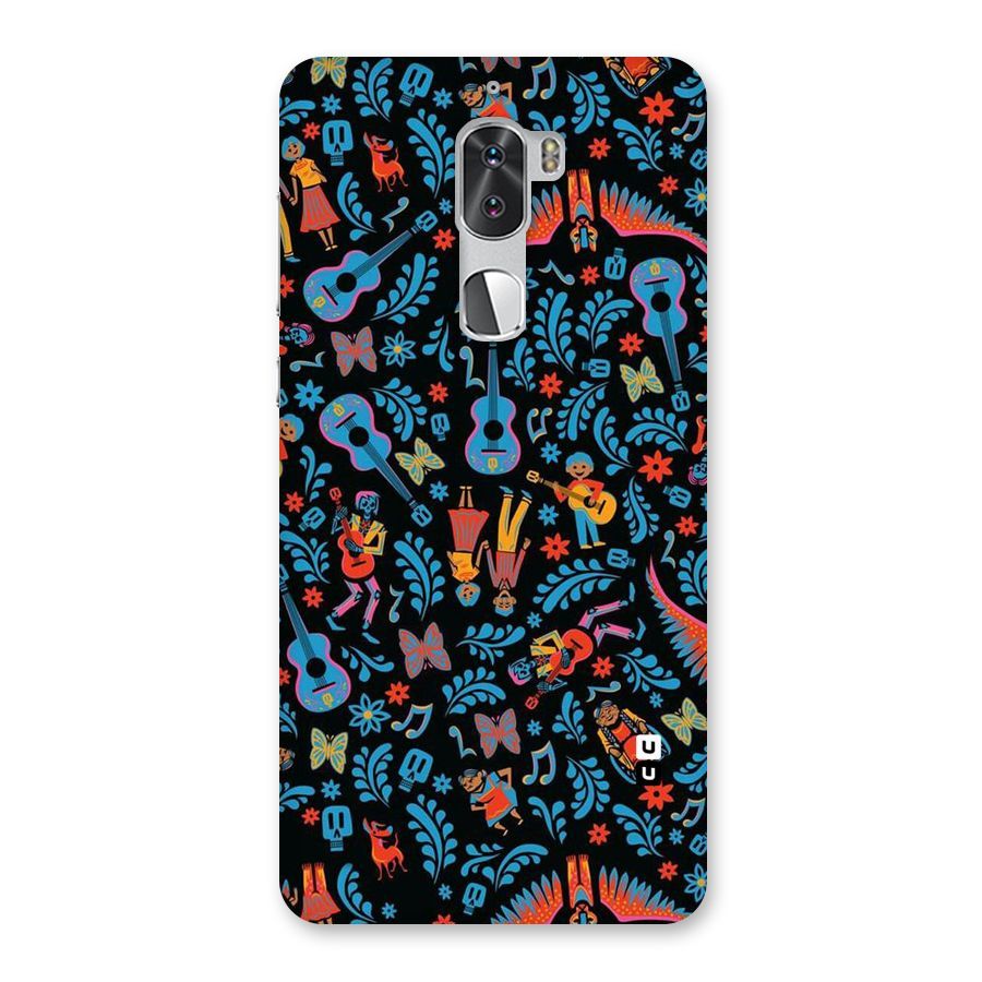 Blue Guitar Pattern Back Case for Coolpad Cool 1