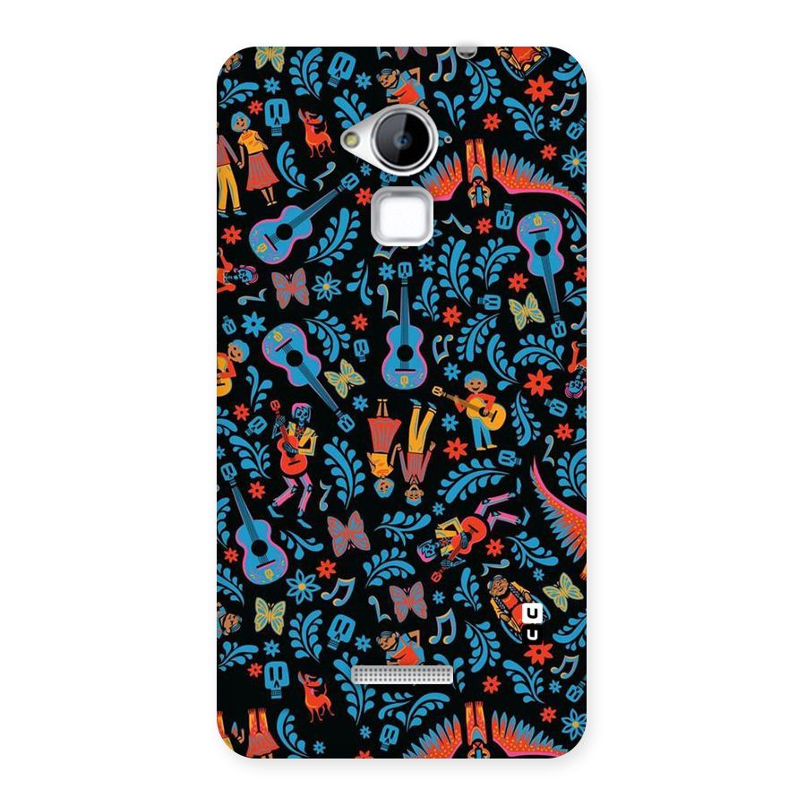 Blue Guitar Pattern Back Case for Coolpad Note 3