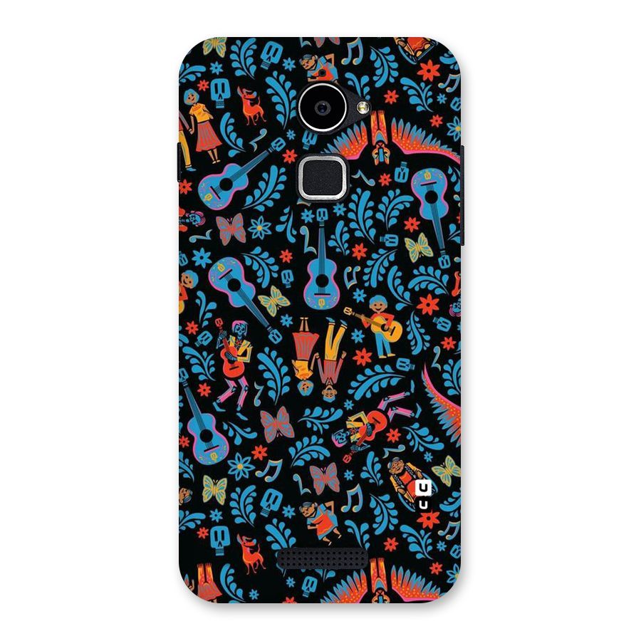 Blue Guitar Pattern Back Case for Coolpad Note 3 Lite