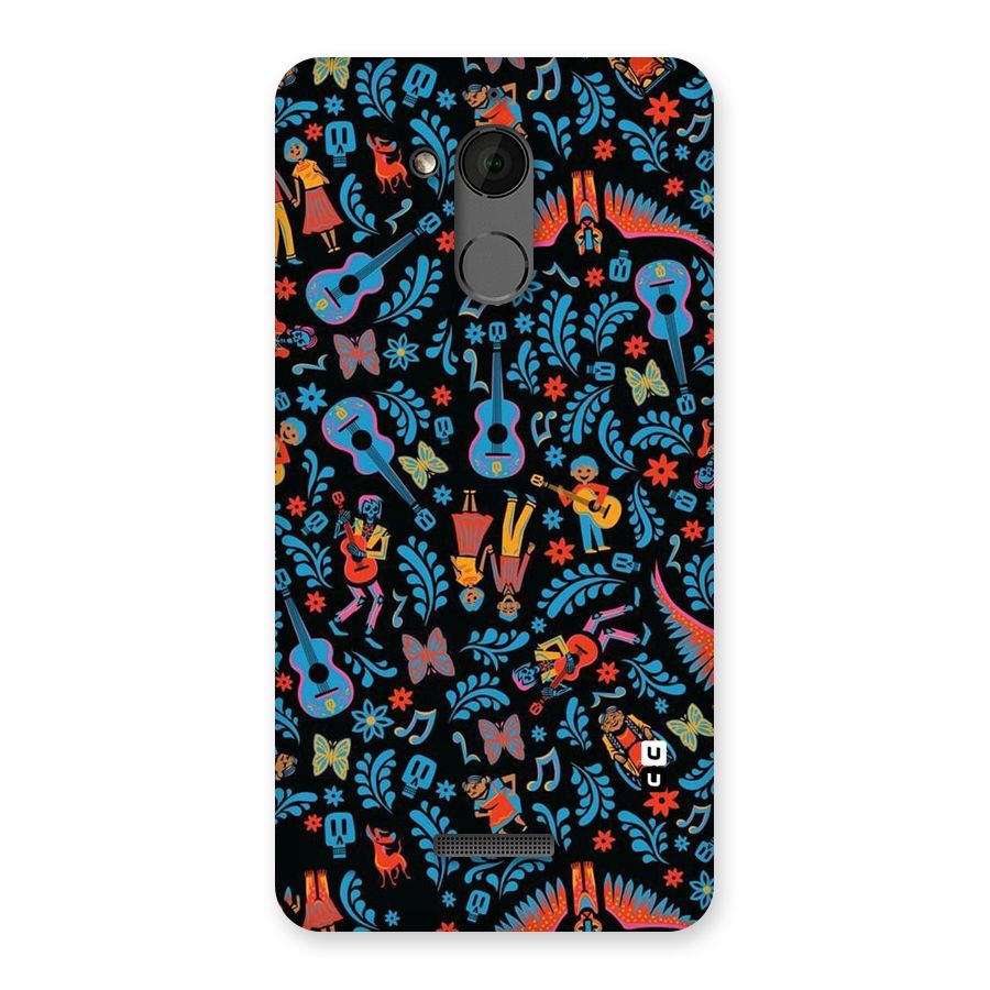 Blue Guitar Pattern Back Case for Coolpad Note 5