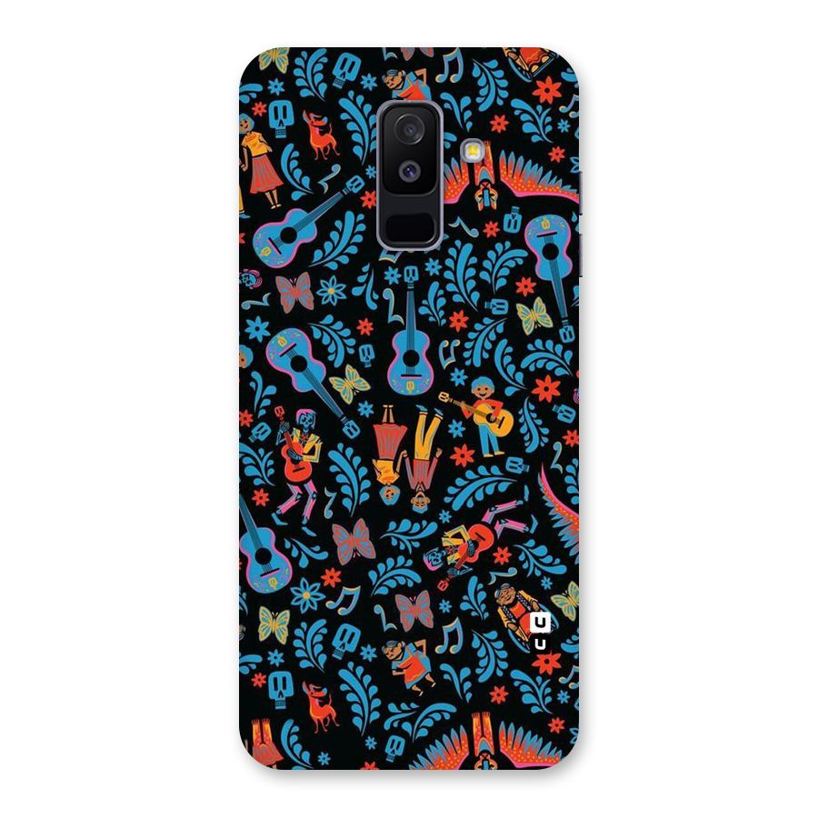 Blue Guitar Pattern Back Case for Galaxy A6 Plus