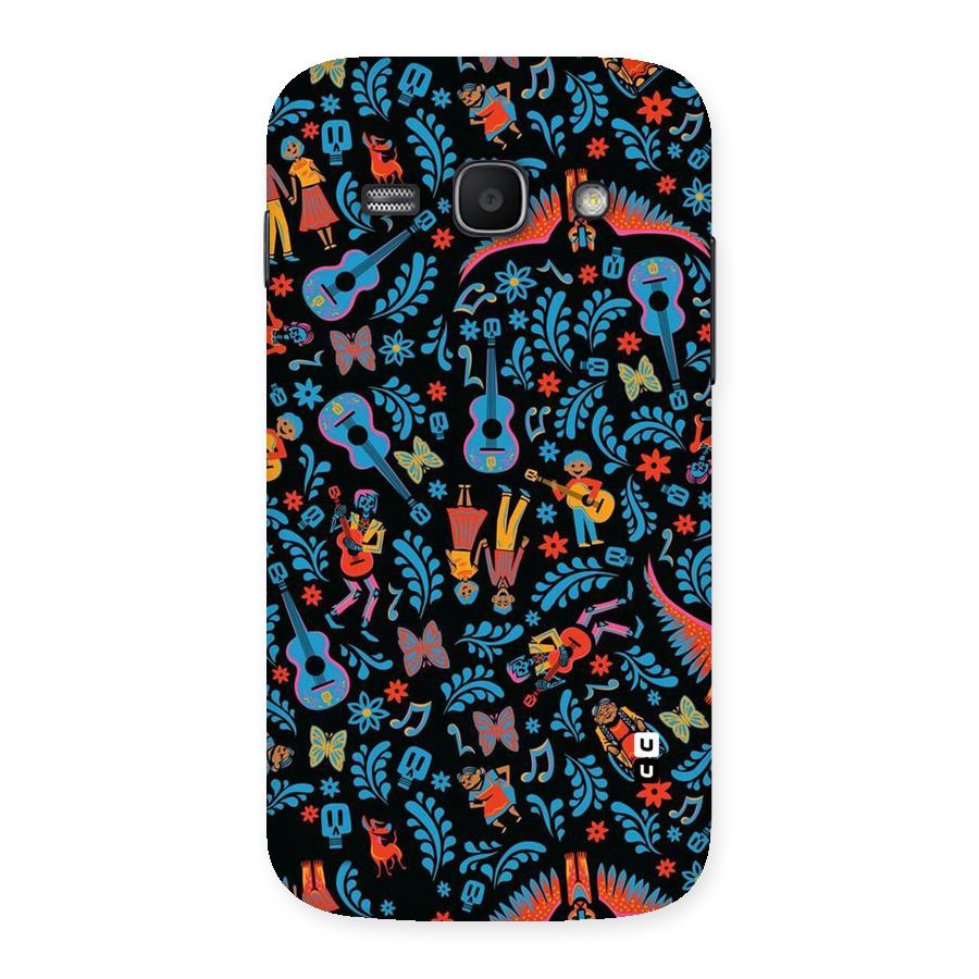 Blue Guitar Pattern Back Case for Galaxy Ace 3