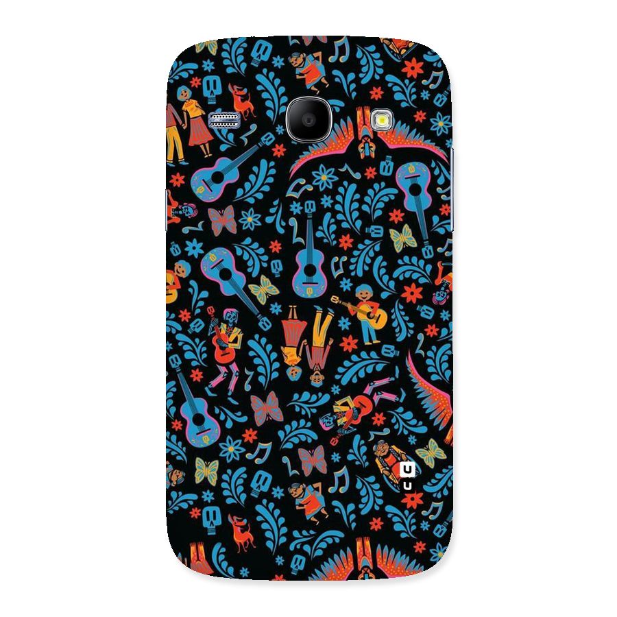 Blue Guitar Pattern Back Case for Galaxy Core