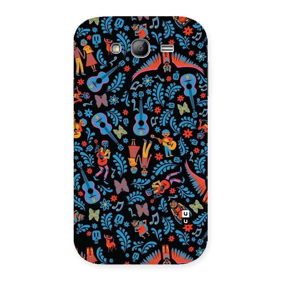 Blue Guitar Pattern Back Case for Galaxy Grand