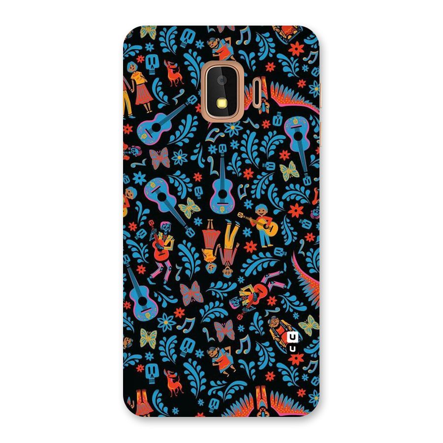 Blue Guitar Pattern Back Case for Galaxy J2 Core