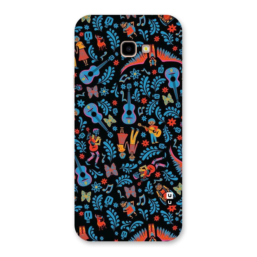 Blue Guitar Pattern Back Case for Galaxy J4 Plus