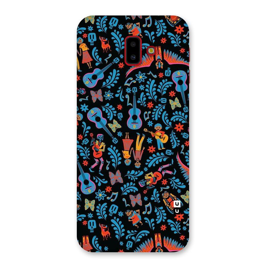 Blue Guitar Pattern Back Case for Galaxy J6 Plus