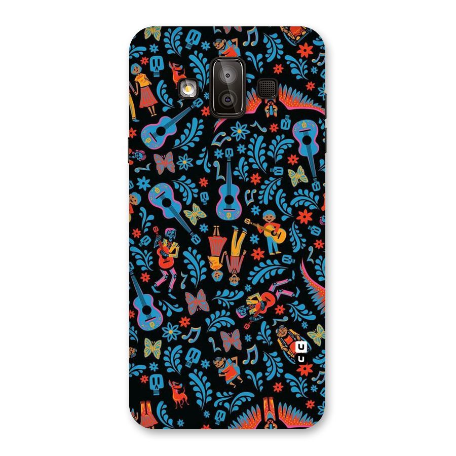 Blue Guitar Pattern Back Case for Galaxy J7 Duo