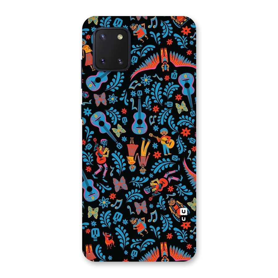 Blue Guitar Pattern Back Case for Galaxy Note 10 Lite