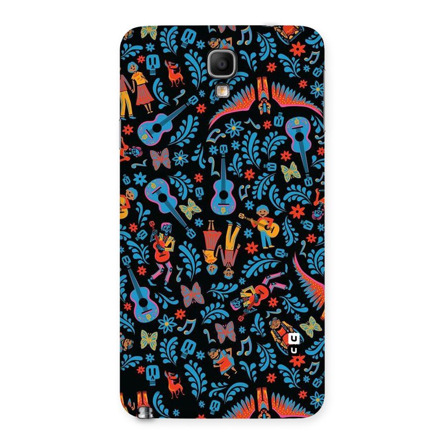 Blue Guitar Pattern Back Case for Galaxy Note 3 Neo