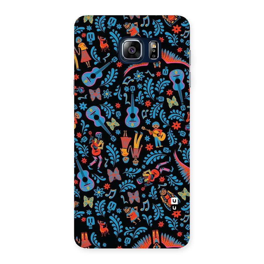 Blue Guitar Pattern Back Case for Galaxy Note 5