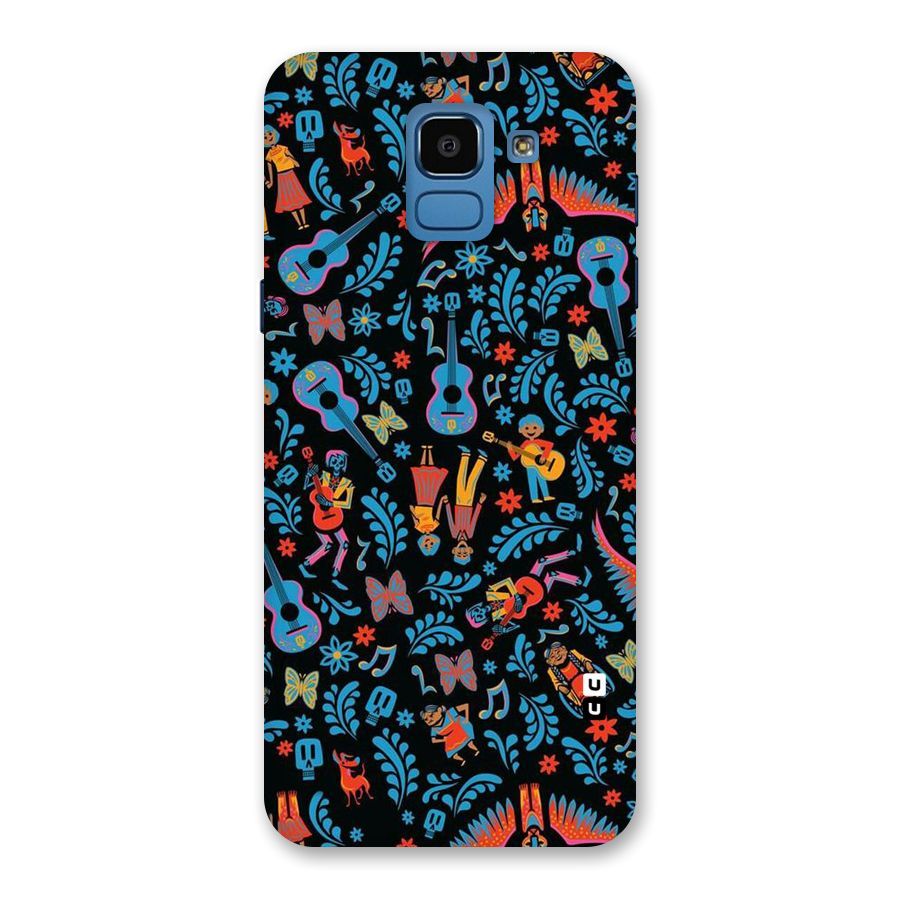 Blue Guitar Pattern Back Case for Galaxy On6