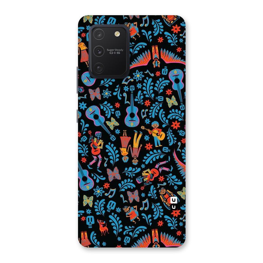 Blue Guitar Pattern Back Case for Galaxy S10 Lite