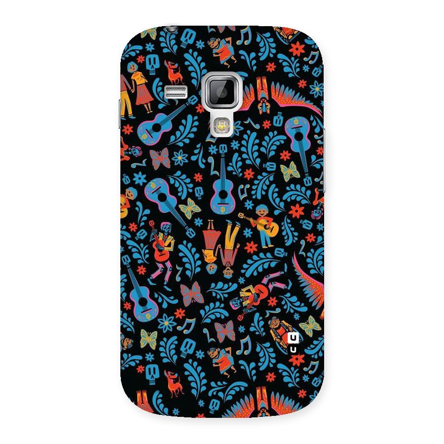 Blue Guitar Pattern Back Case for Galaxy S Duos
