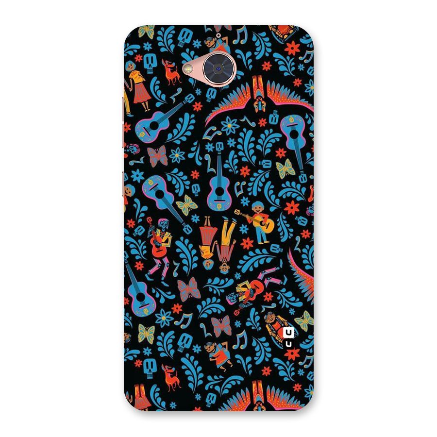 Blue Guitar Pattern Back Case for Gionee S6 Pro