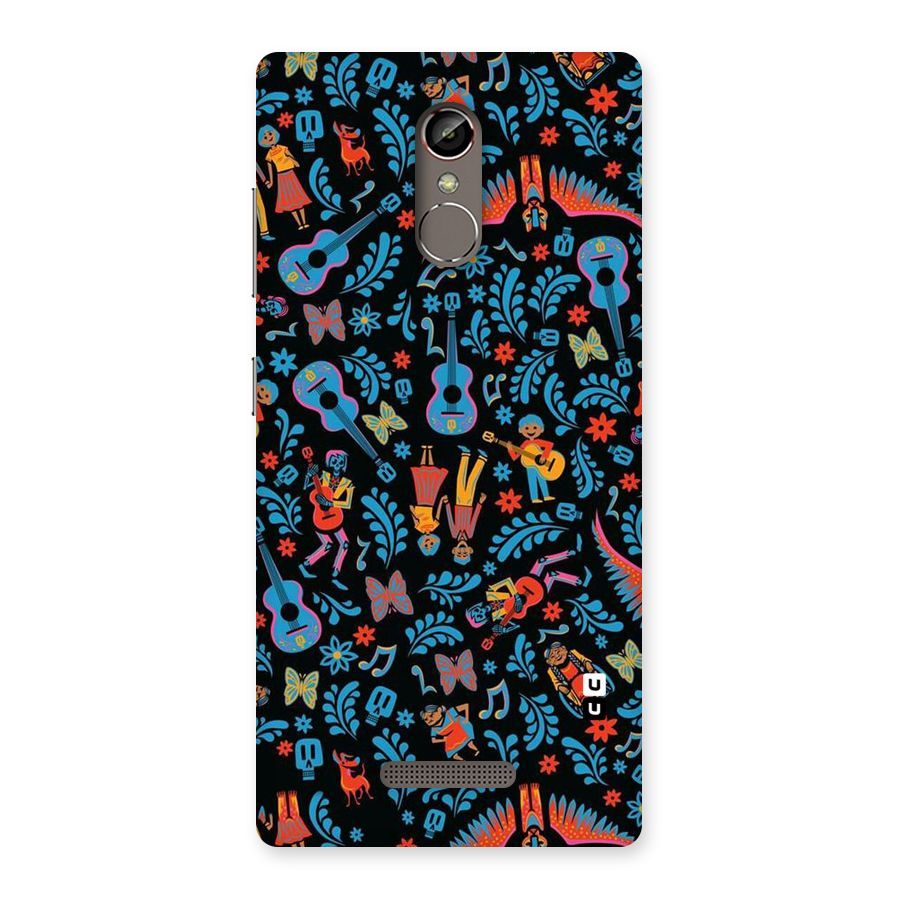 Blue Guitar Pattern Back Case for Gionee S6s