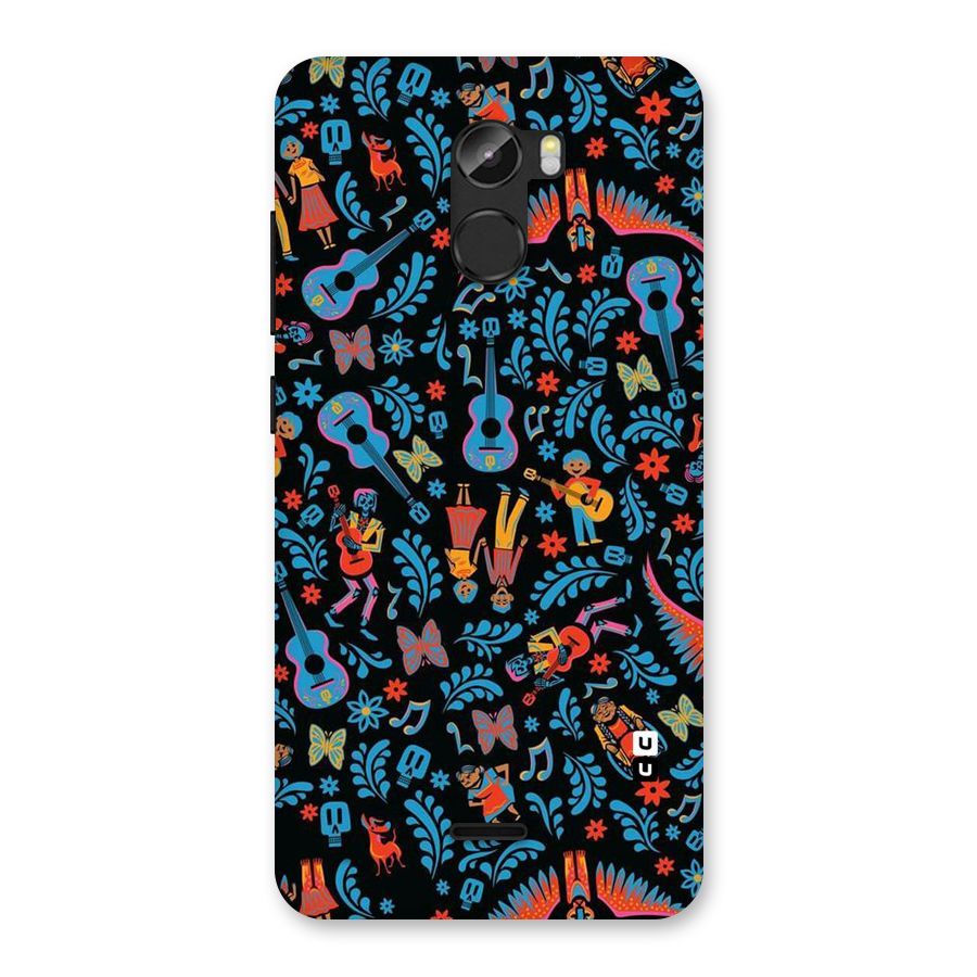 Blue Guitar Pattern Back Case for Gionee X1