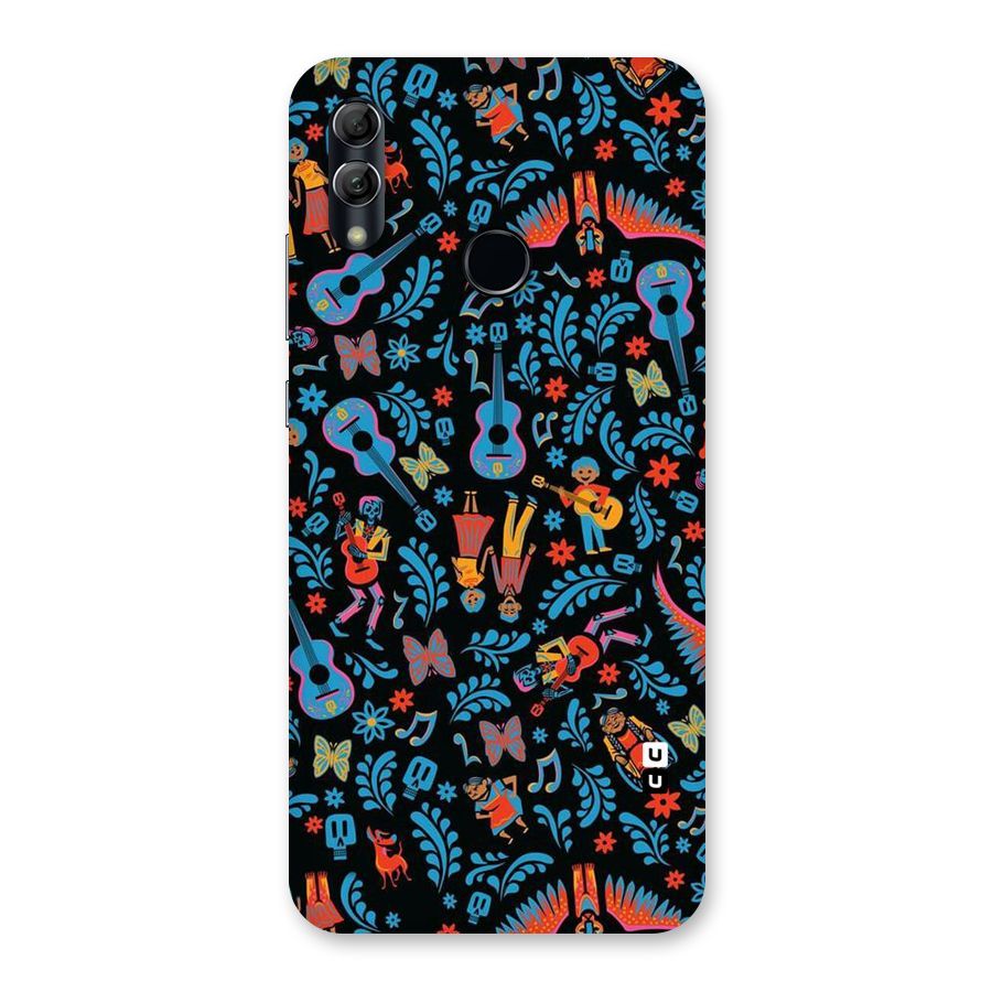 Blue Guitar Pattern Back Case for Honor 10 Lite