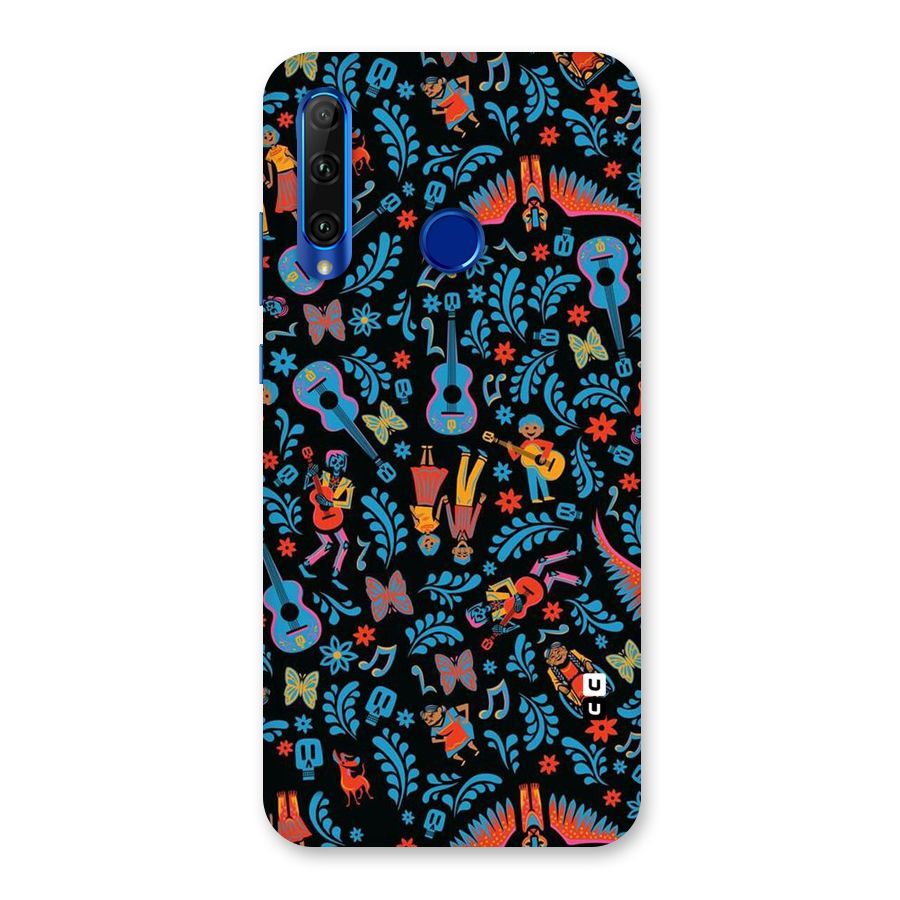 Blue Guitar Pattern Back Case for Honor 20i