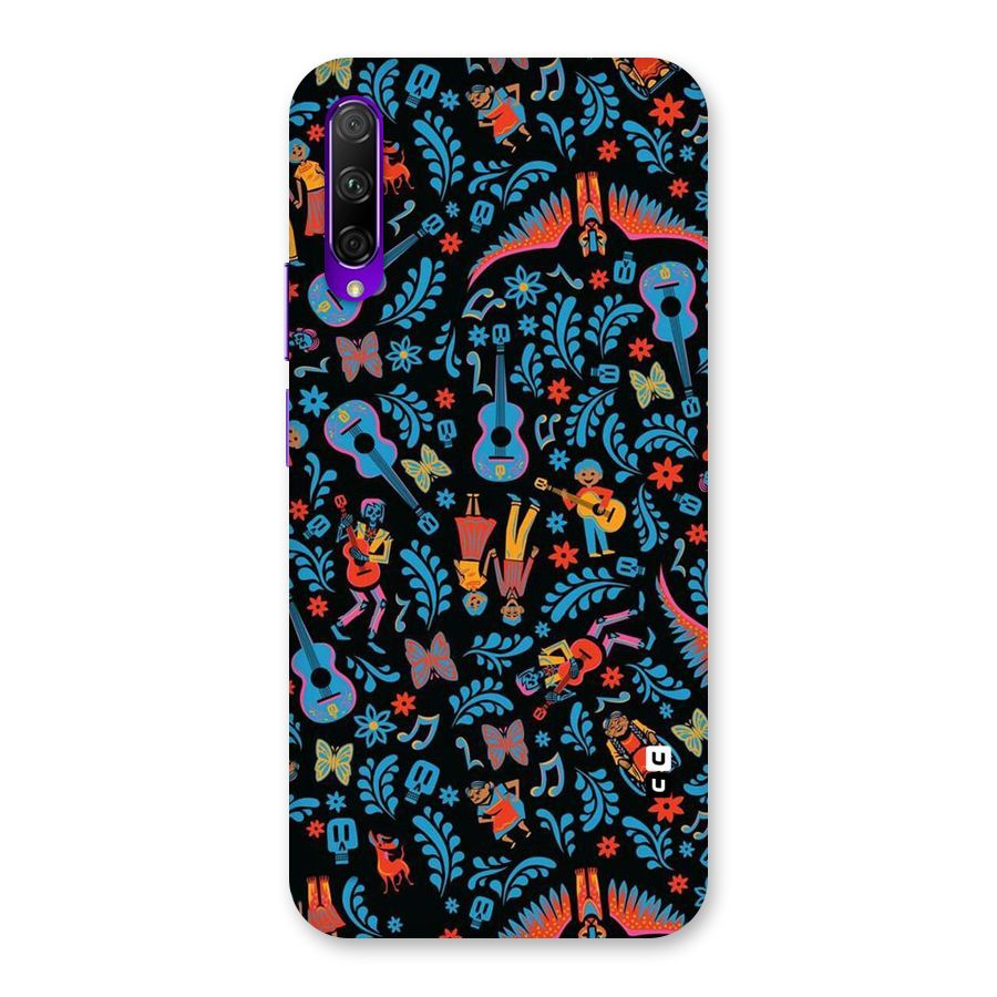 Blue Guitar Pattern Back Case for Honor 9X Pro