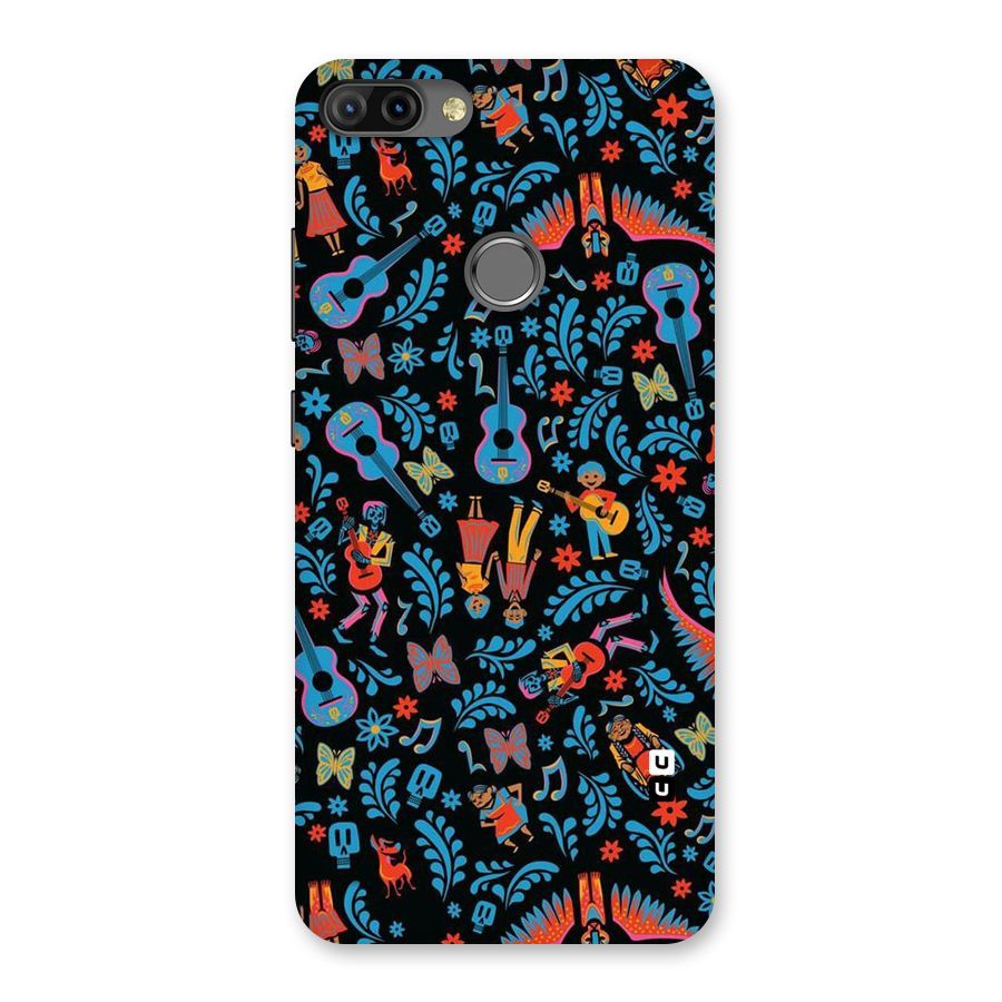 Blue Guitar Pattern Back Case for Infinix Hot 6 Pro