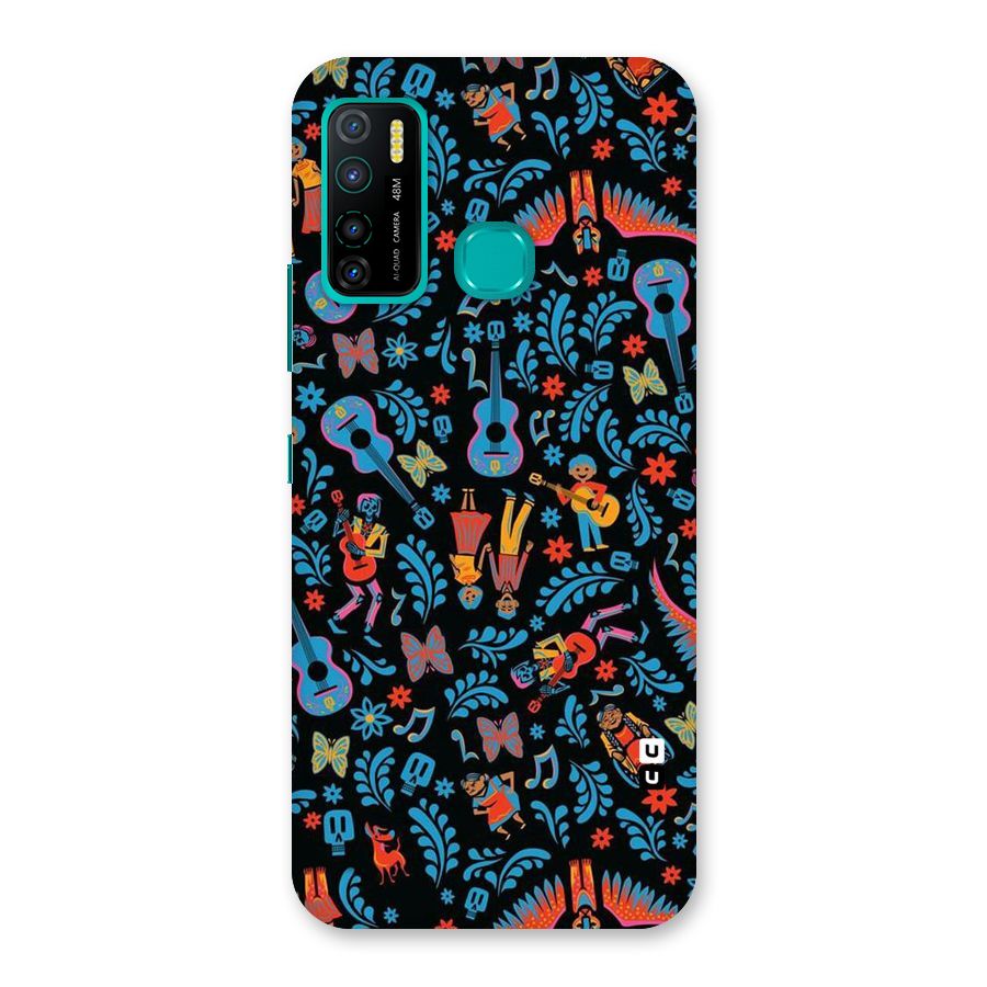 Blue Guitar Pattern Back Case for Infinix Hot 9 Pro