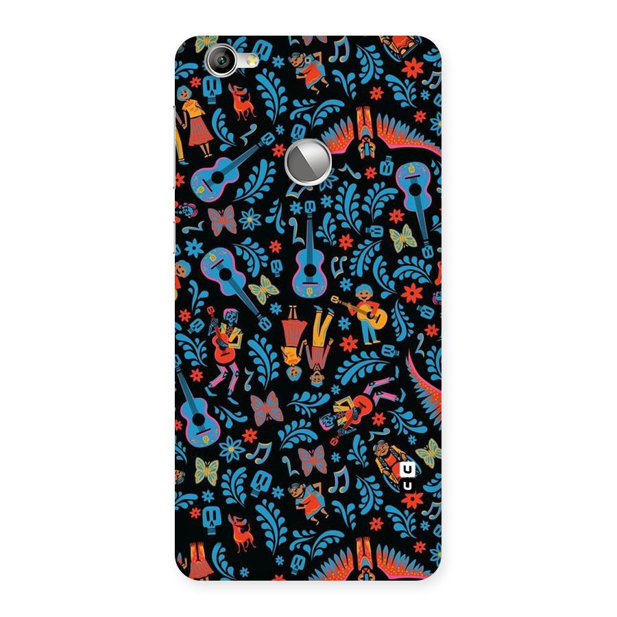 Blue Guitar Pattern Back Case for LeTV Le 1s