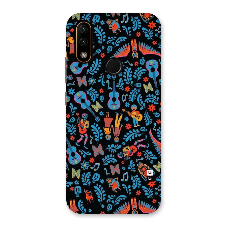 Blue Guitar Pattern Back Case for Lenovo A6 Note