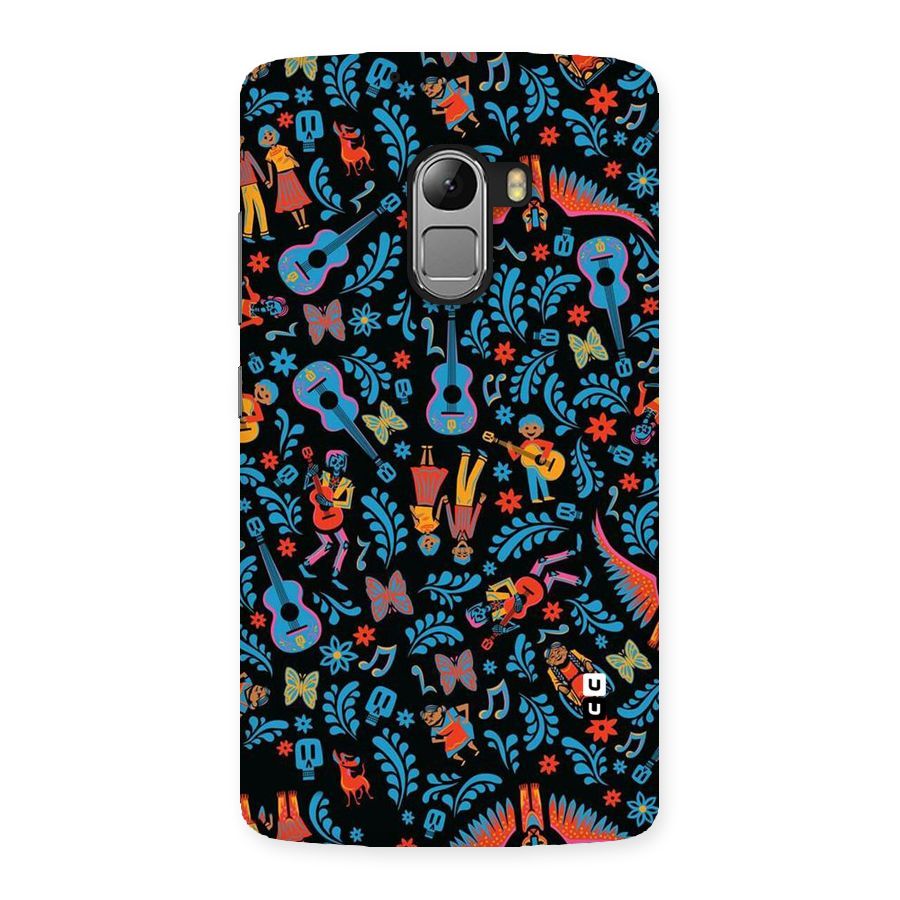 Blue Guitar Pattern Back Case for Lenovo K4 Note