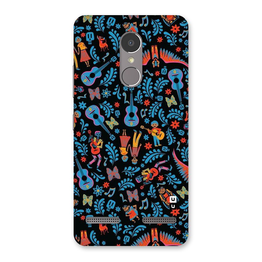 Blue Guitar Pattern Back Case for Lenovo K6 Power