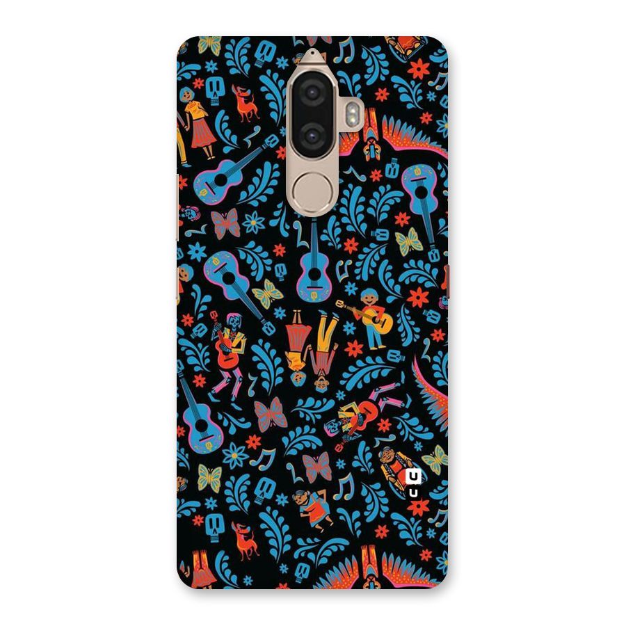 Blue Guitar Pattern Back Case for Lenovo K8 Note