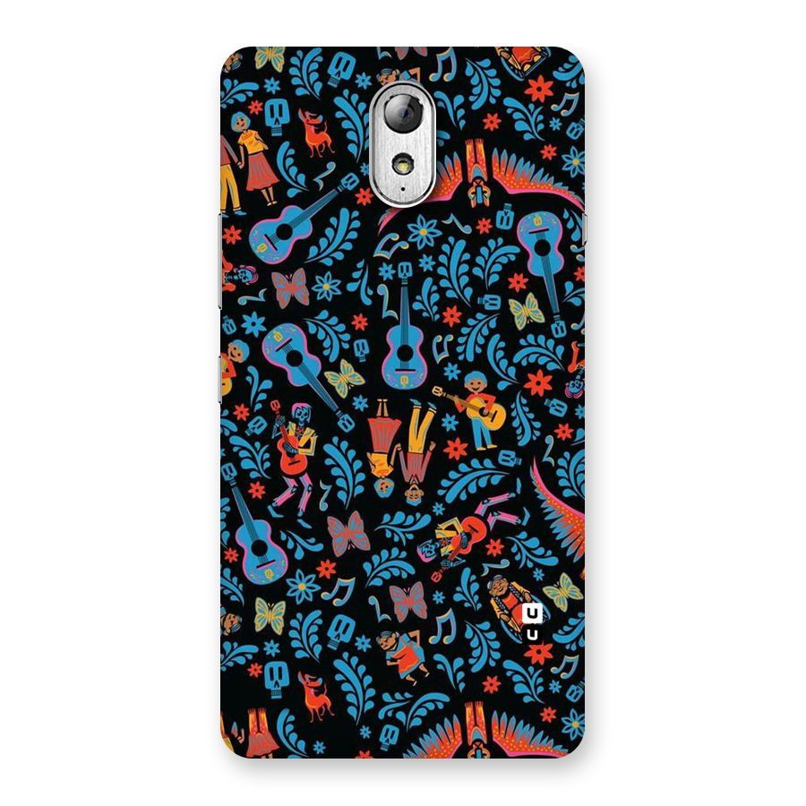 Blue Guitar Pattern Back Case for Lenovo Vibe P1M