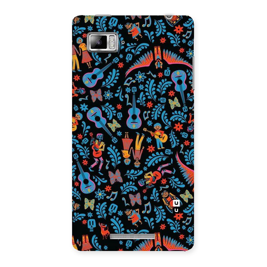 Blue Guitar Pattern Back Case for Lenovo Vibe Z K910