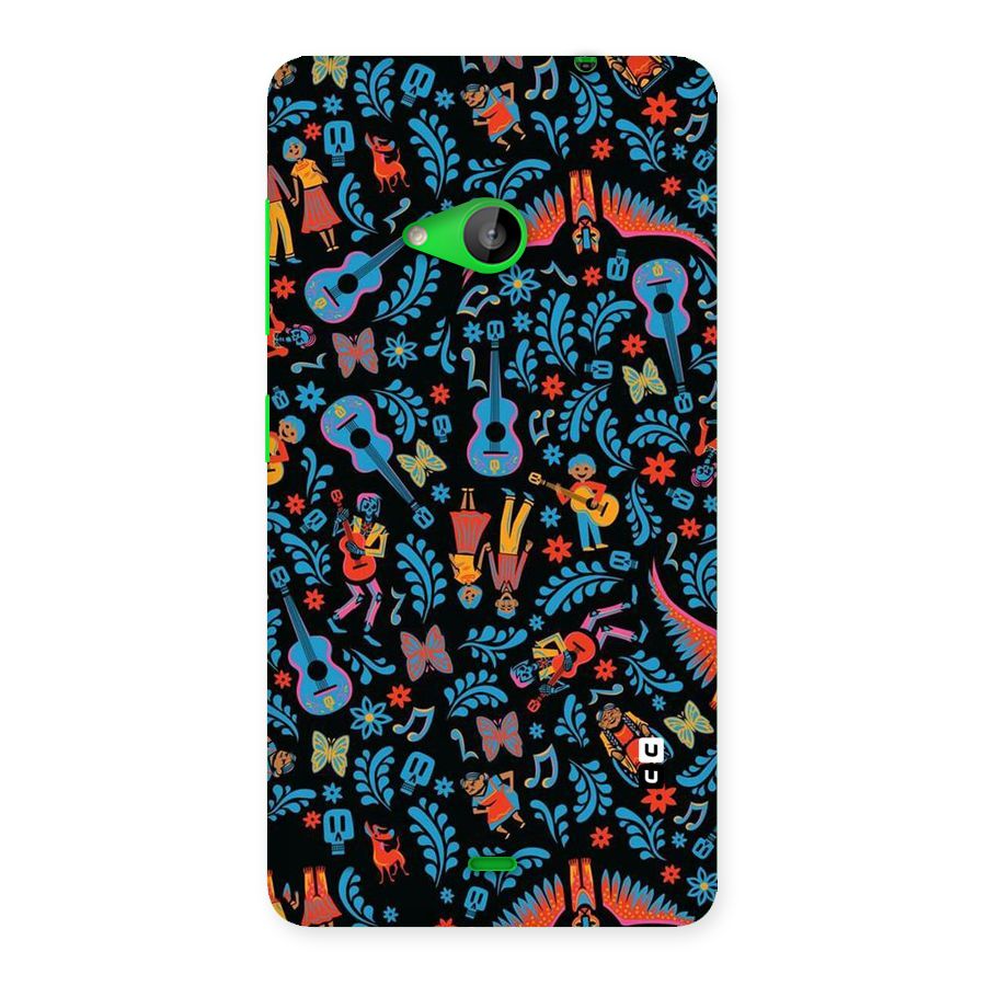 Blue Guitar Pattern Back Case for Lumia 535