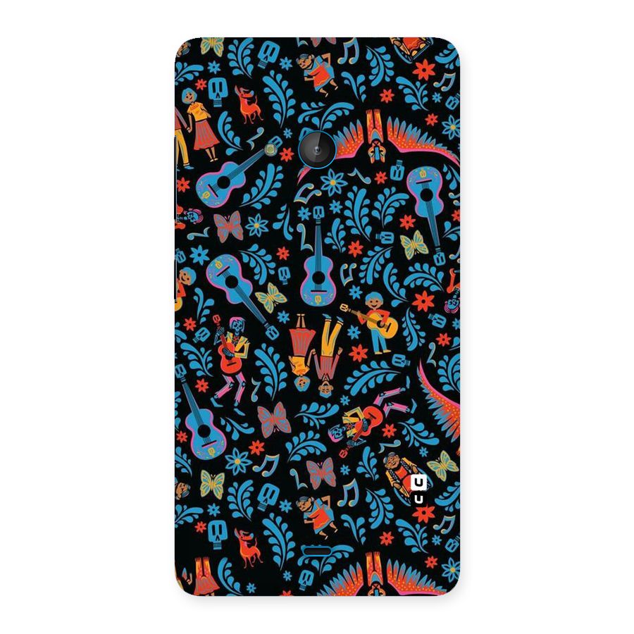 Blue Guitar Pattern Back Case for Lumia 540