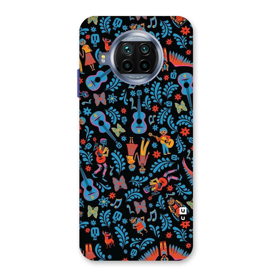 Blue Guitar Pattern Back Case for Mi 10i