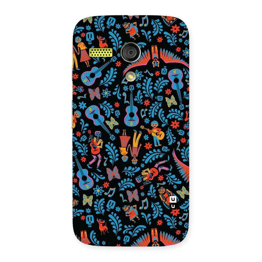 Blue Guitar Pattern Back Case for Moto G