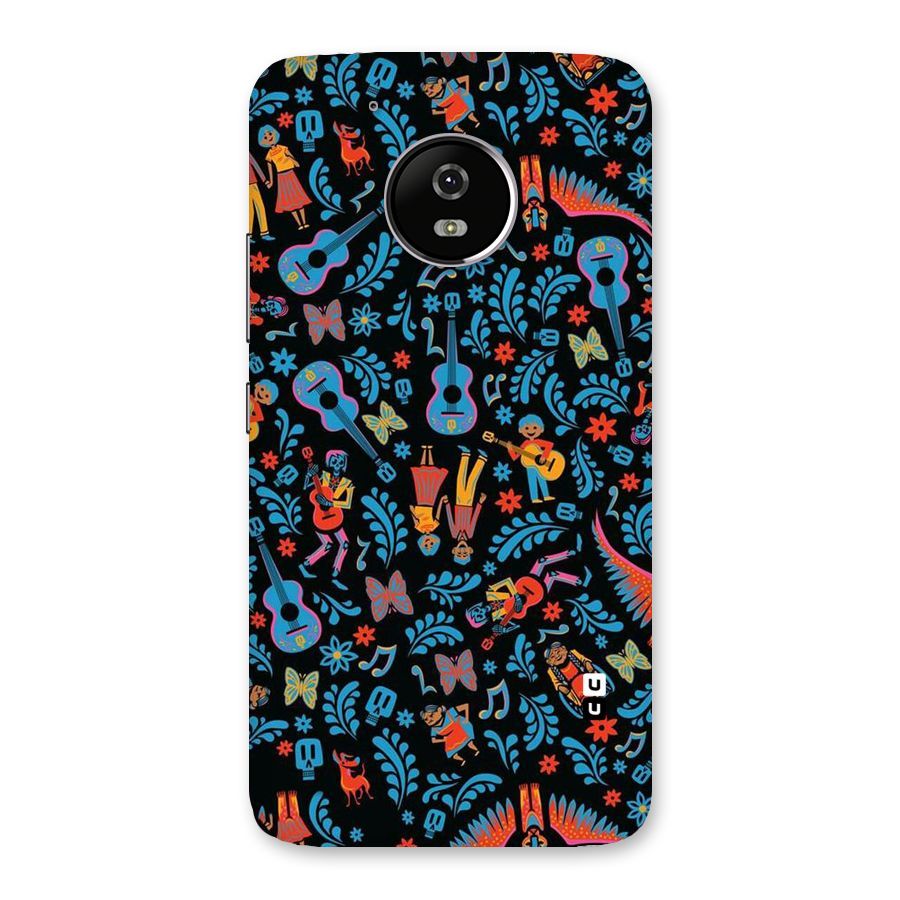 Blue Guitar Pattern Back Case for Moto G5