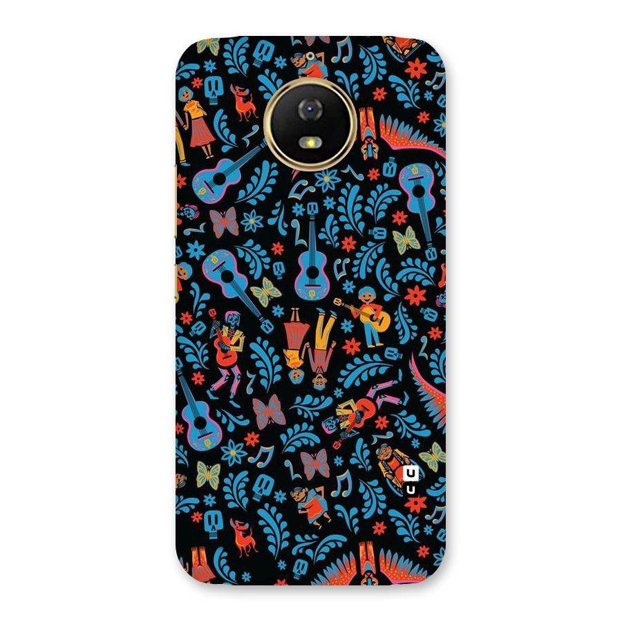 Blue Guitar Pattern Back Case for Moto G5s