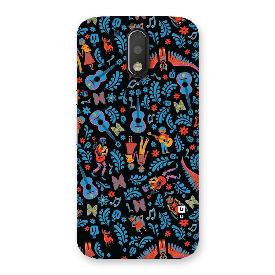 Blue Guitar Pattern Back Case for Motorola Moto G4 Plus
