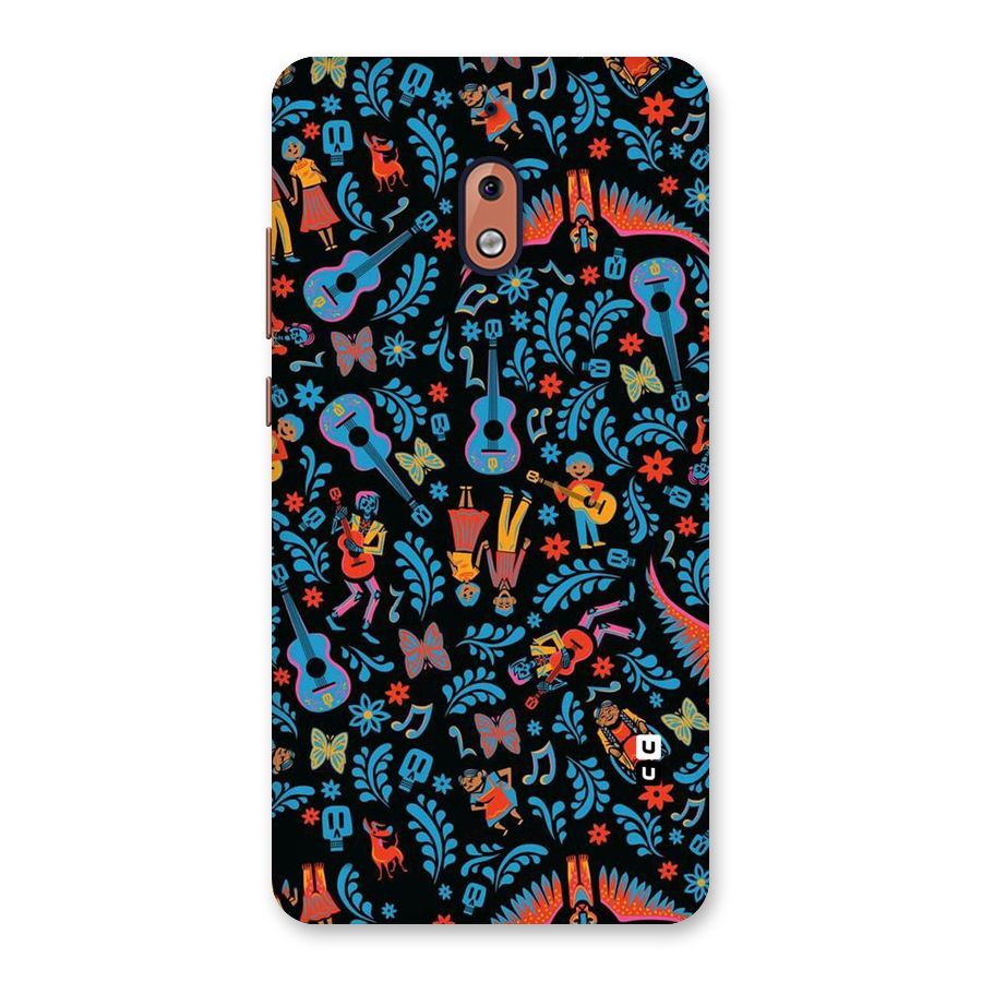 Blue Guitar Pattern Back Case for Nokia 2.1