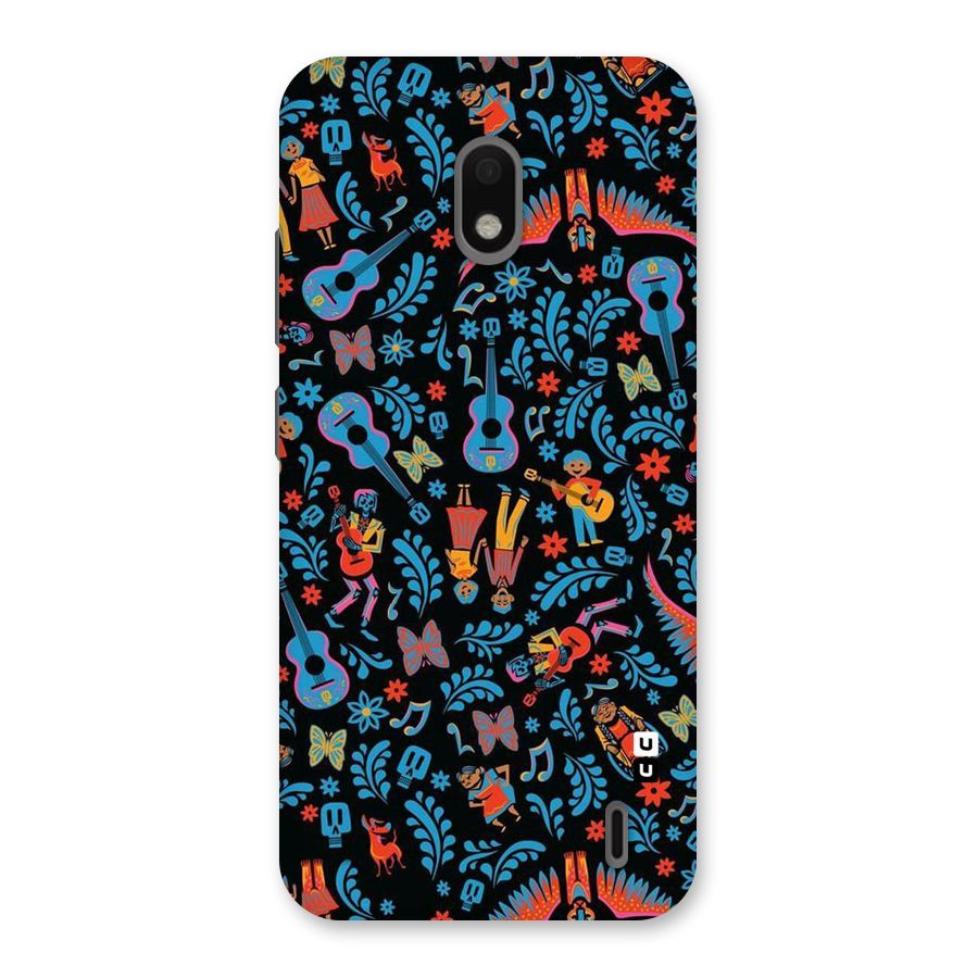 Blue Guitar Pattern Back Case for Nokia 2.2