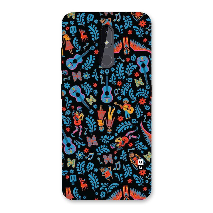 Blue Guitar Pattern Back Case for Nokia 3.2