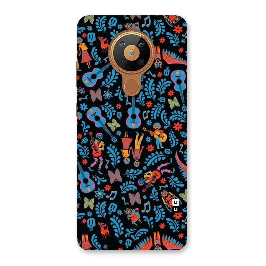 Blue Guitar Pattern Back Case for Nokia 5.3